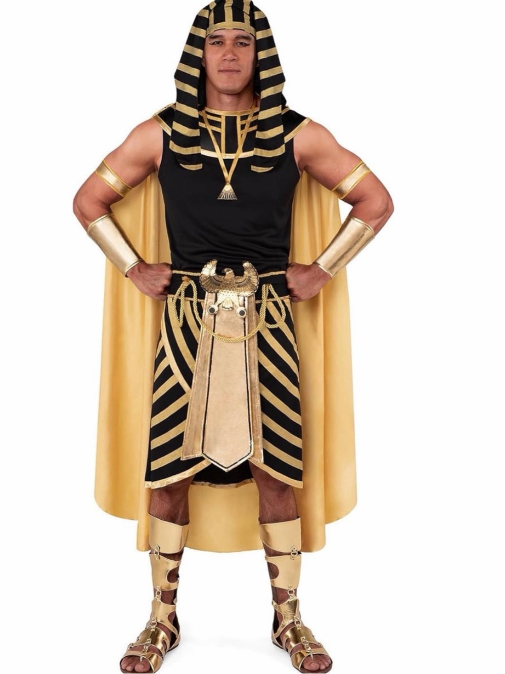 Spooktacular Creations King Pharaoh Costume Men XL Egyptian Halloween